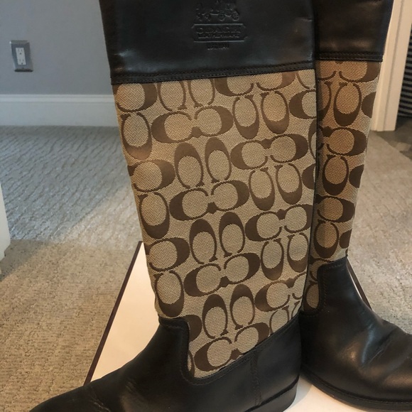 Coach tall leather boots style Chrissi - Picture 2 of 4